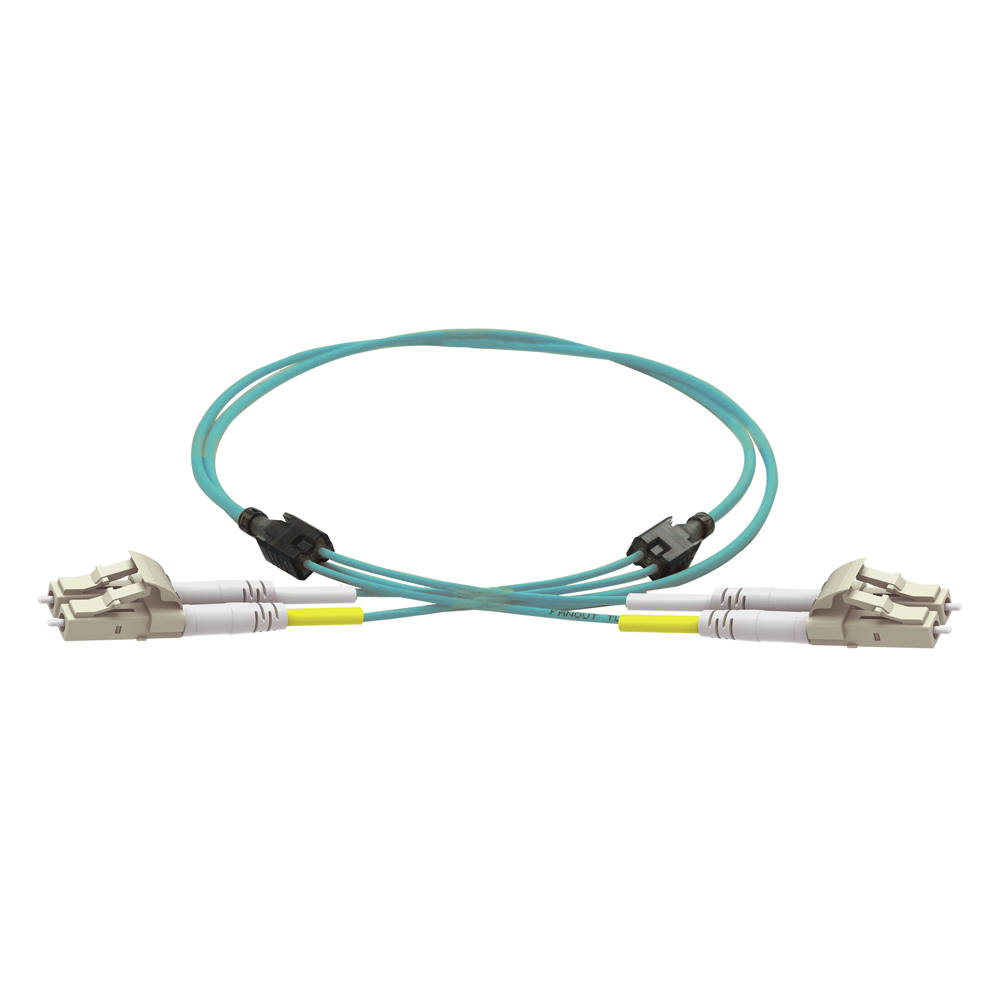 LC to LC duplex cable with owl-eyed LED identification system